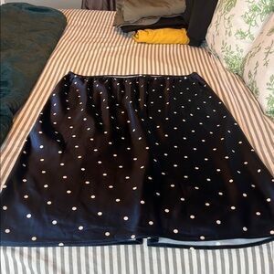 Elegant Black Polka Dot Skirt